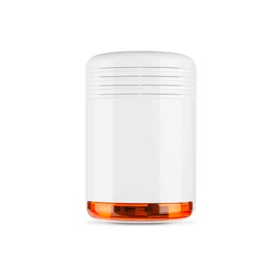 Sirena MINI HOLA L piezo 12V bianco/arancio led