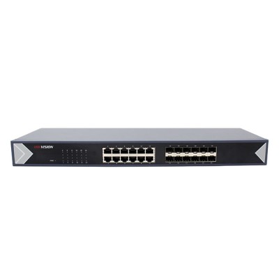 Switch unmanaged, porte: 12 RJ45 + 12 SFP, Banda 48Gbps