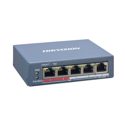 Switch 4 porte POE 10/100 Mbps Budget Totale: 60 W