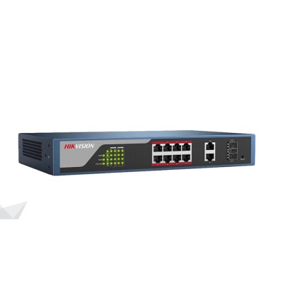 Switch 8 porte POE 10/100 Mbps Uplink10/100/1000 Budget 125 W (TOP SERIES)