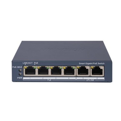 Switch Smart Managed  4 Gigabit RJ45 PoE ports, 2 Gigabit RJ45 budget  45W