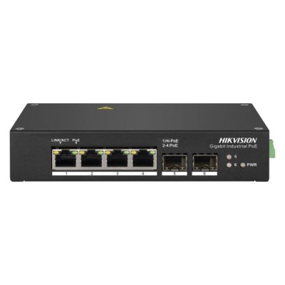 L2, Unmanaged, 4 Gigabit PoE ports, 2 Gigabit SFP Uplink