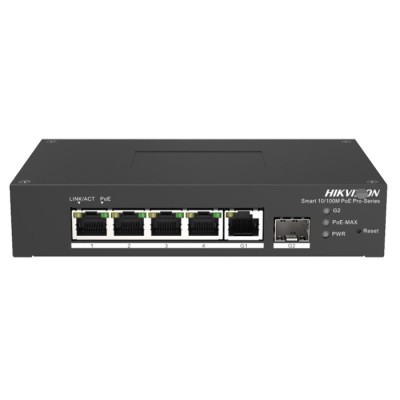 Switch industrial 4 porte POE 10/100 Mbps L2 1 Gigabit RJ45, 1 Gigabit SFP Uplik