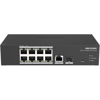 Switch industrial 8 porte POE 10/100 Mbps L2 1 Gigabit RJ45, 1 Gigabit SFP Uplik