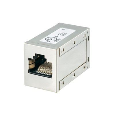 Accoppiatore RJ45 schermato da usare con cavi Cat6 FTP.