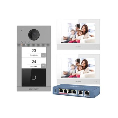 305305100 Kit Intercom BI-Familiare Videcitofonia Hikvision