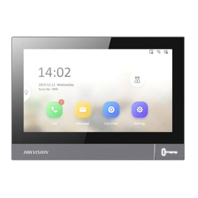 Monitor Metallo IP 7", Profilo in metallo, Vetro temperato, 