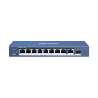 301803373 DS-3E0510P-E Switch 8 porte GIGABIT POE Networking