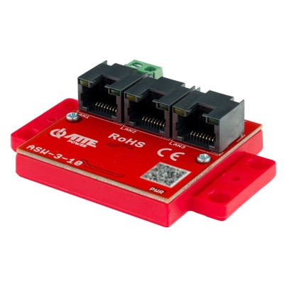 ASW-3-10 Switch LAN miniaturizzato 3 porte 10/100 Mbps