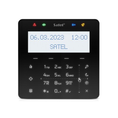 Tastiera LCD touch sense con lettore di card Nera